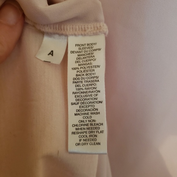 Loft Baby Pink Blouse with Poet Sleeves - Picture 7 of 7